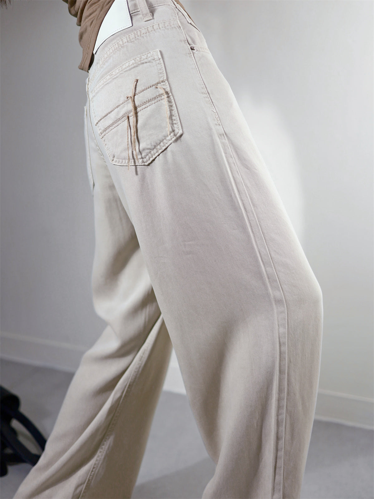 (48H出貨) 100%天絲夏季冰爽感闊腿牛仔褲-2色