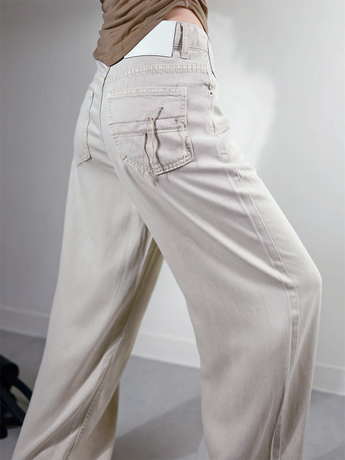 (48H出貨) 100%天絲夏季冰爽感闊腿牛仔褲-2色