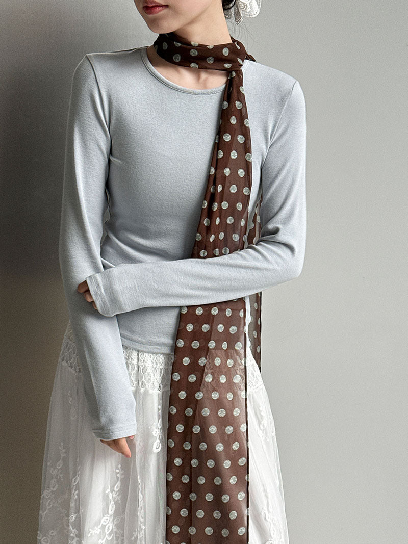 基礎純色簡約正肩百搭修身打底衫T恤-5色