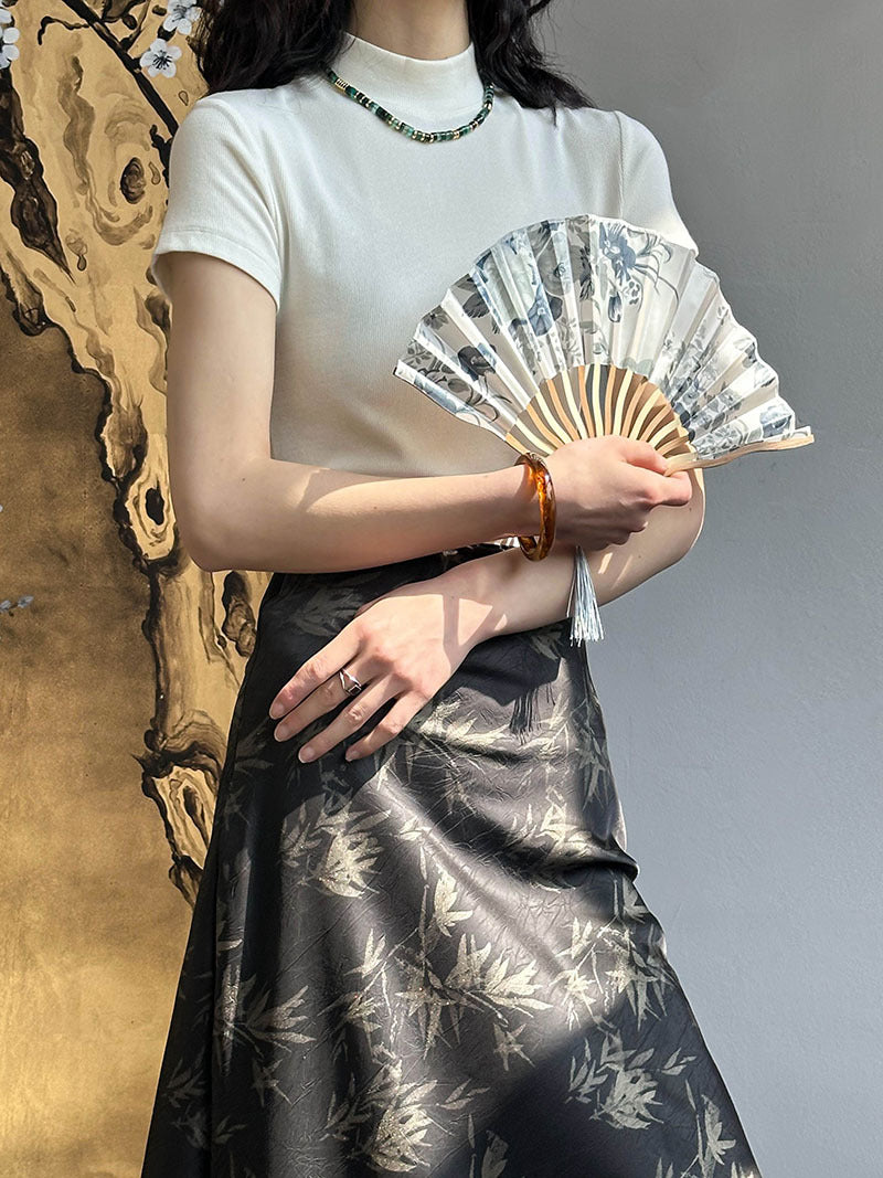 法式半高領別緻顯瘦針織上衣-4色
