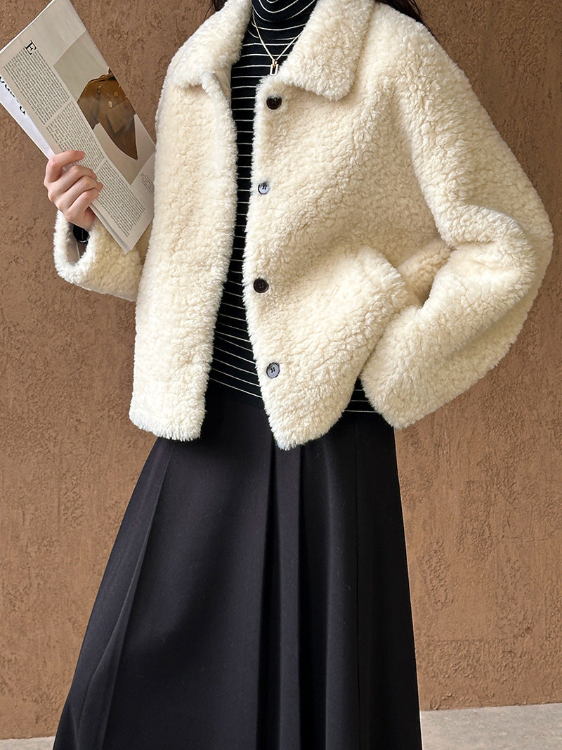 (48H出貨)復古設計感高腰純色氛圍感半身裙-3色