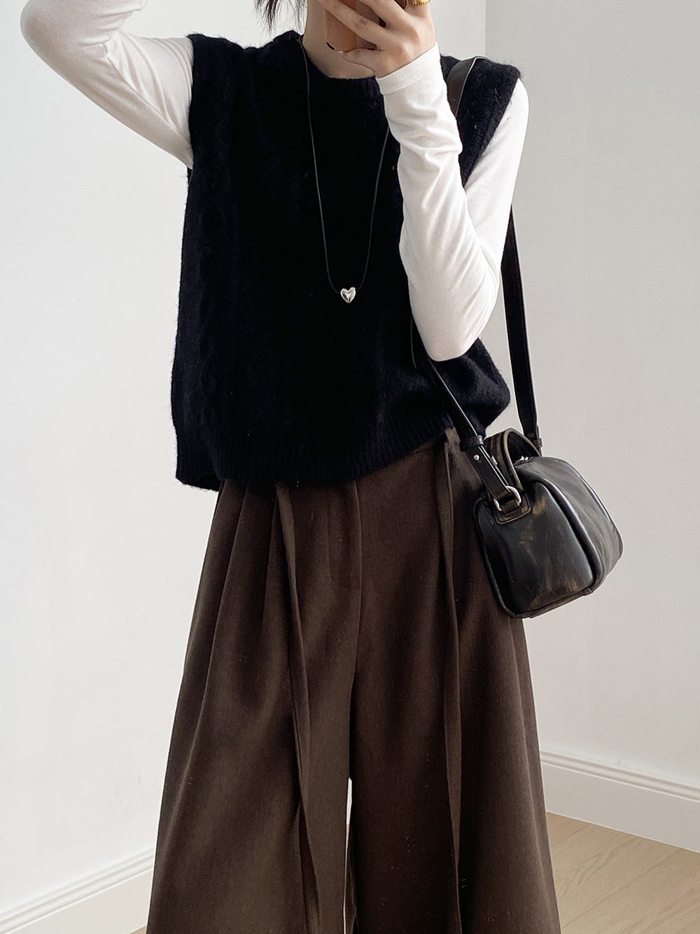 (48H出貨)糖果色圓領麻花軟糯針織背心馬甲-6色