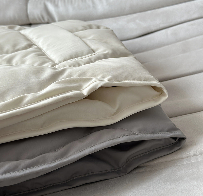 韓系90%白鴨絨菱格馬甲外套-2色