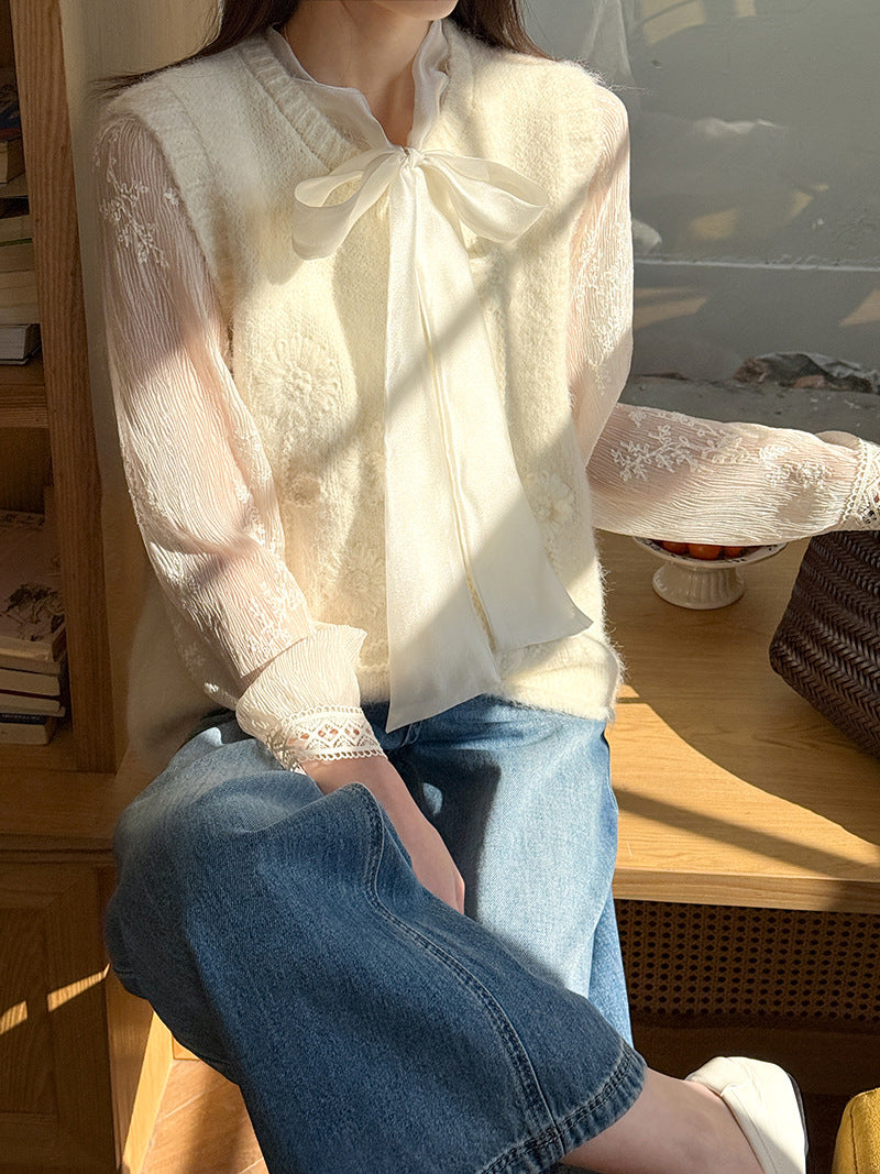 韓系寬鬆疊穿顯瘦針織馬甲背心-2色