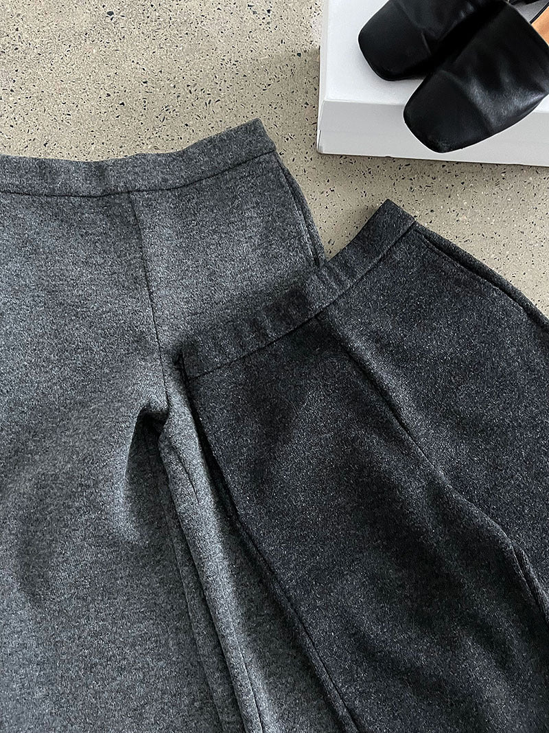 韓版時髦鬆弛顯瘦喇叭屁簾褲-2色