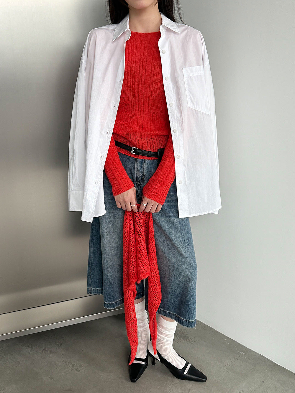 輕奢慵懶軟糯羊毛針織衫+披肩-兩件式套裝-5色