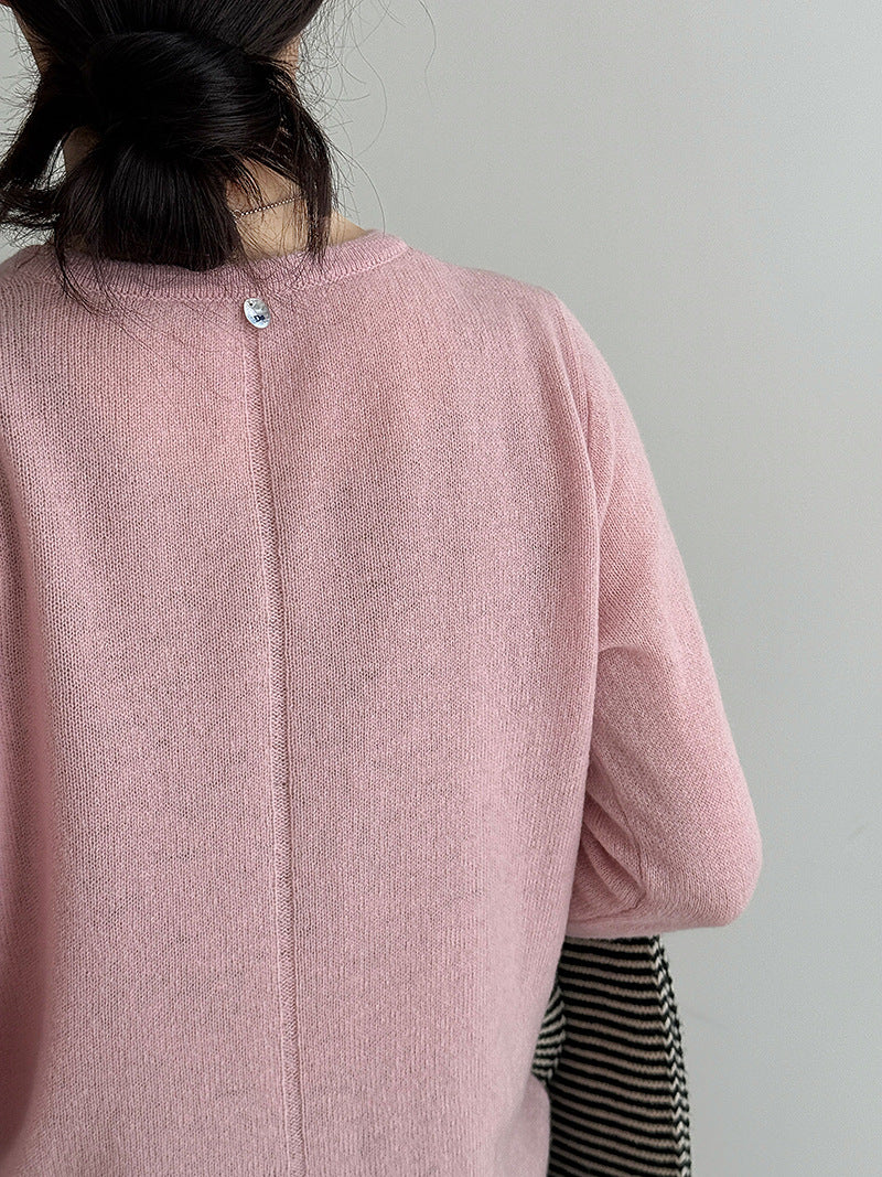 (48H出貨)韓系高級感百搭修身顯瘦羊毛針織打底衫-3色