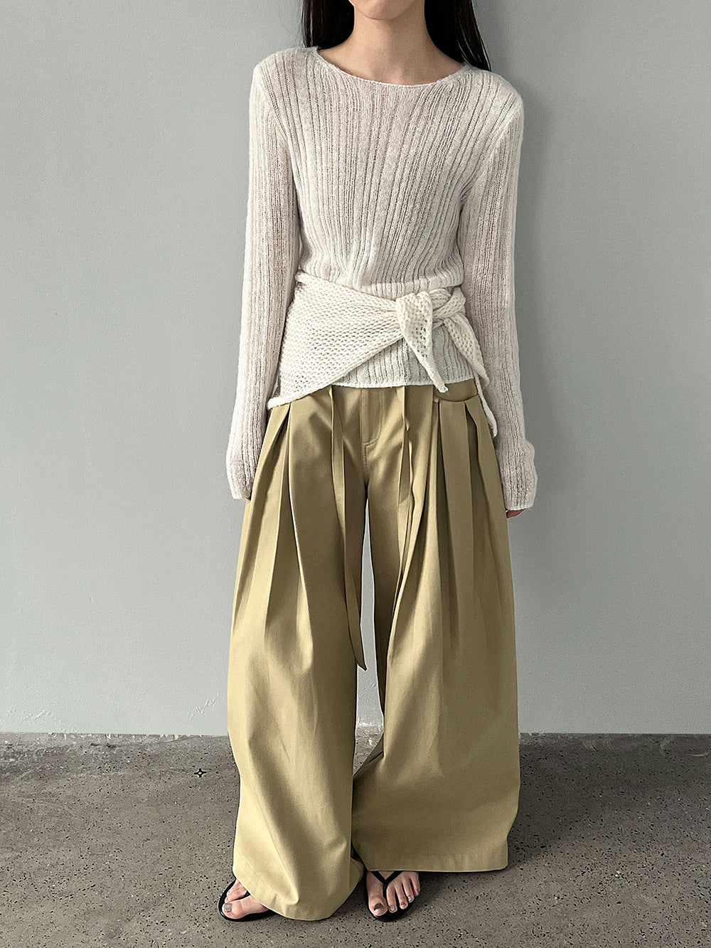 輕奢慵懶軟糯羊毛針織衫+披肩-兩件式套裝-5色