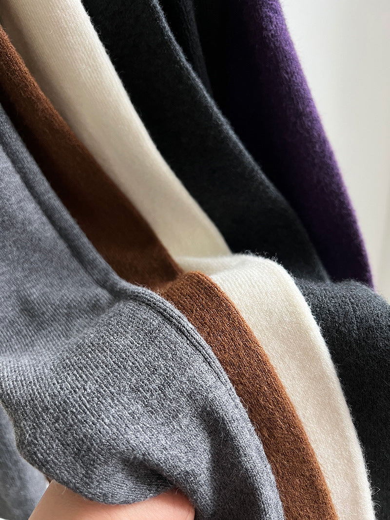 羊毛半高領無縫修身顯瘦內搭打底衫-8色