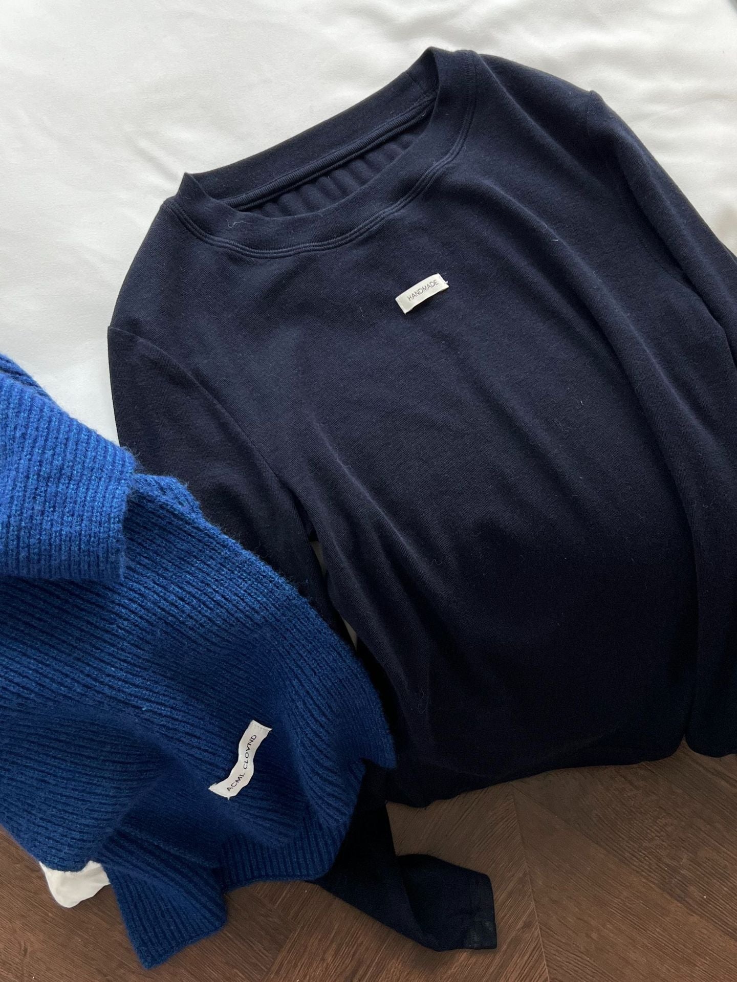 (48H出貨)韓版刺繡軟糯修身純色圓領打底衫-8色