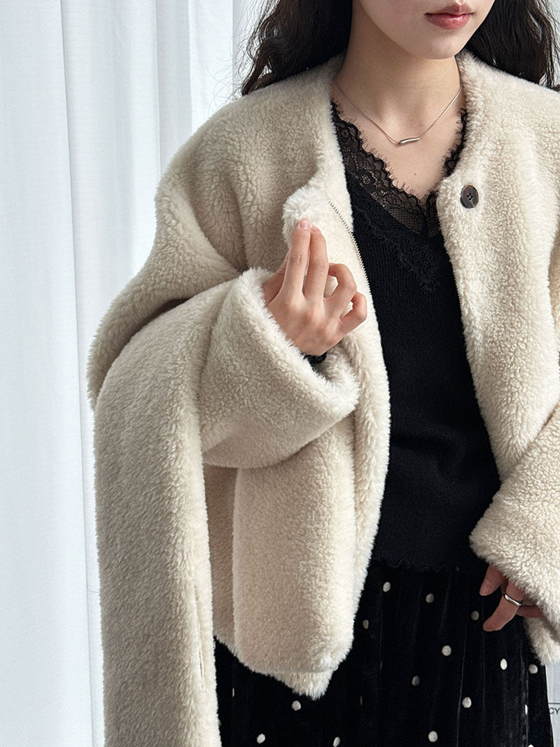 法式修身氣質蕾絲V領顯瘦內搭針織上衣-3色