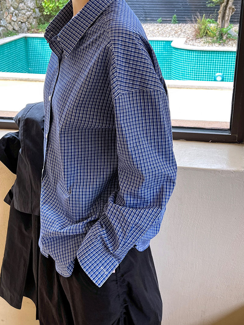 氣質格子冷淡系高級感襯衫