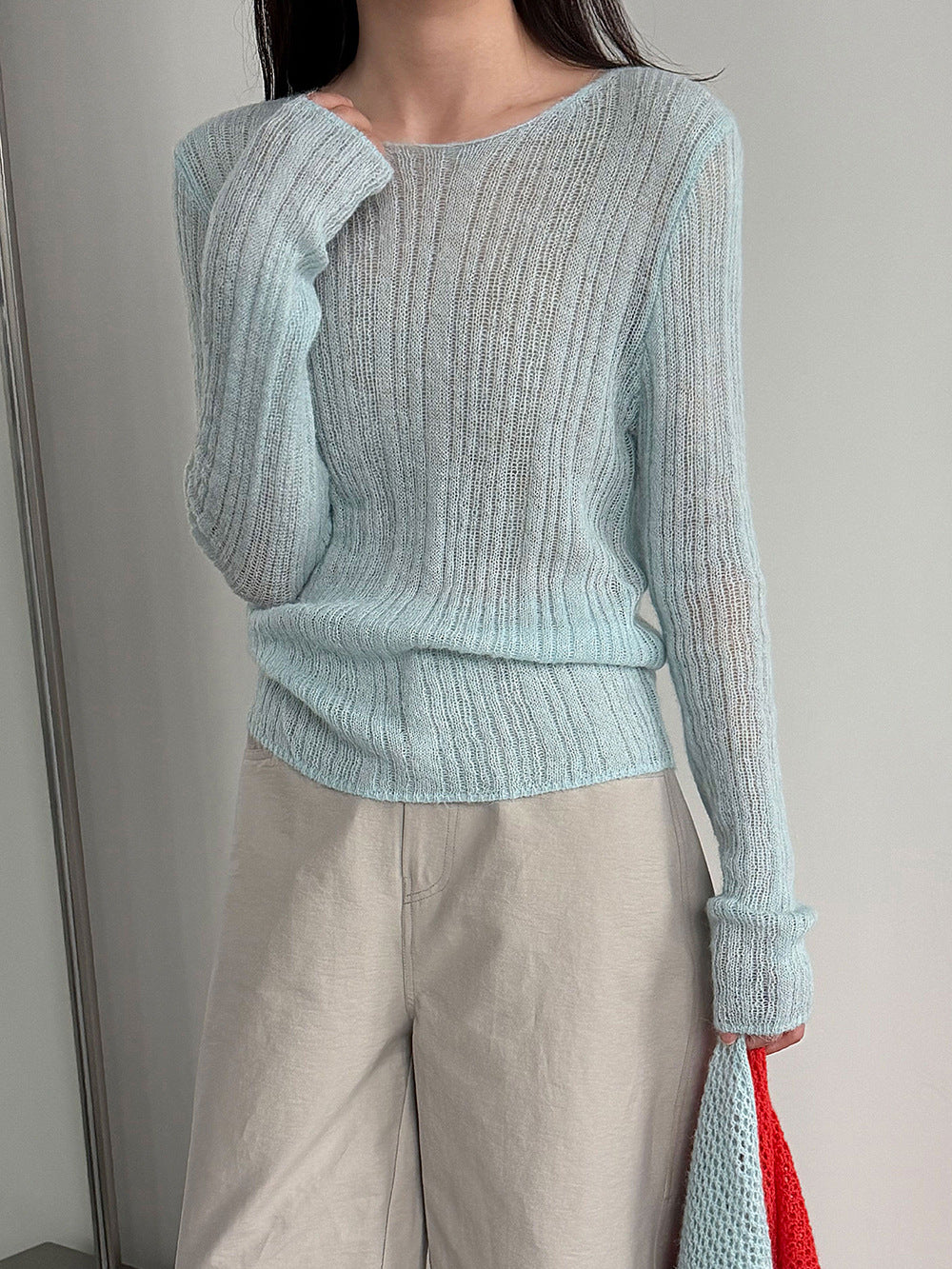 輕奢慵懶軟糯羊毛針織衫+披肩-兩件式套裝-5色