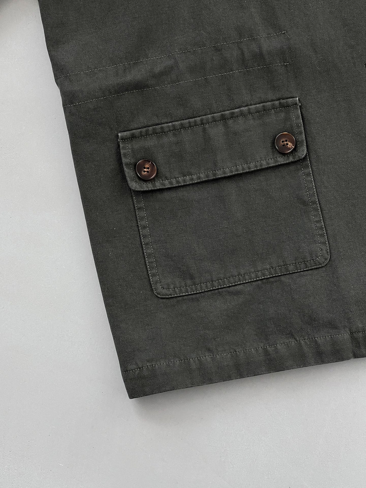 復古刺繡工裝風衣立領長袖外套-2色
