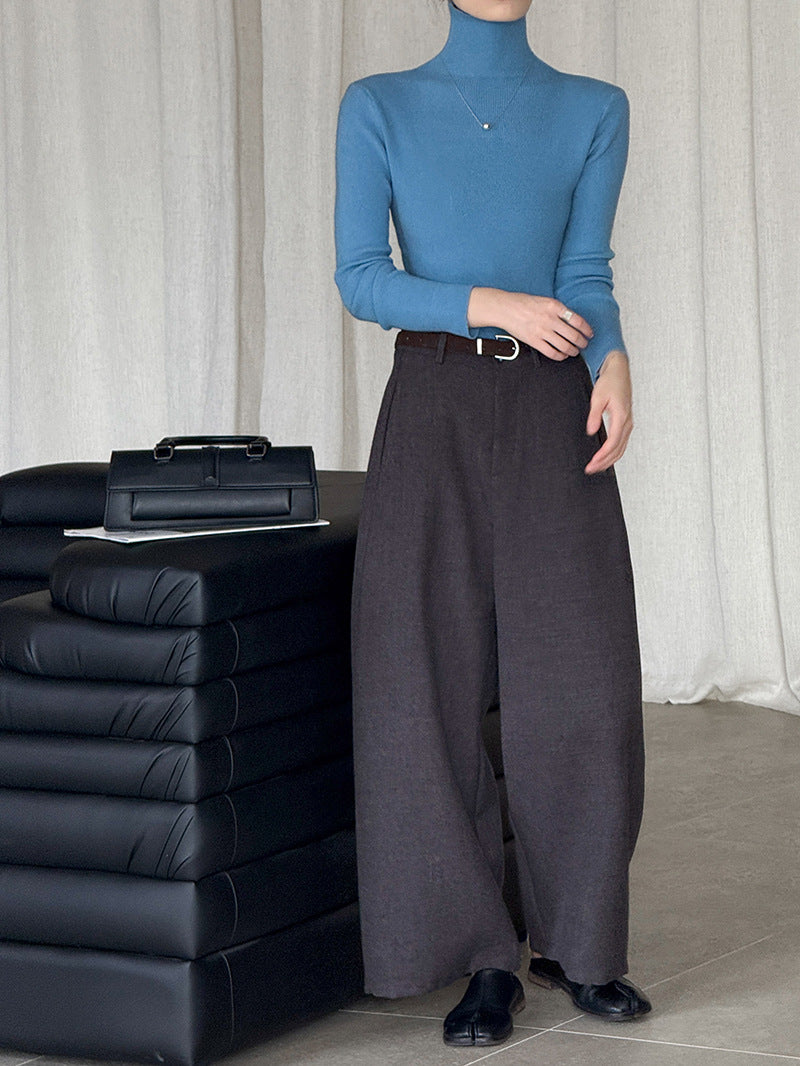 (48H出貨)韓系氣質純色內搭半高領打底衫-8色