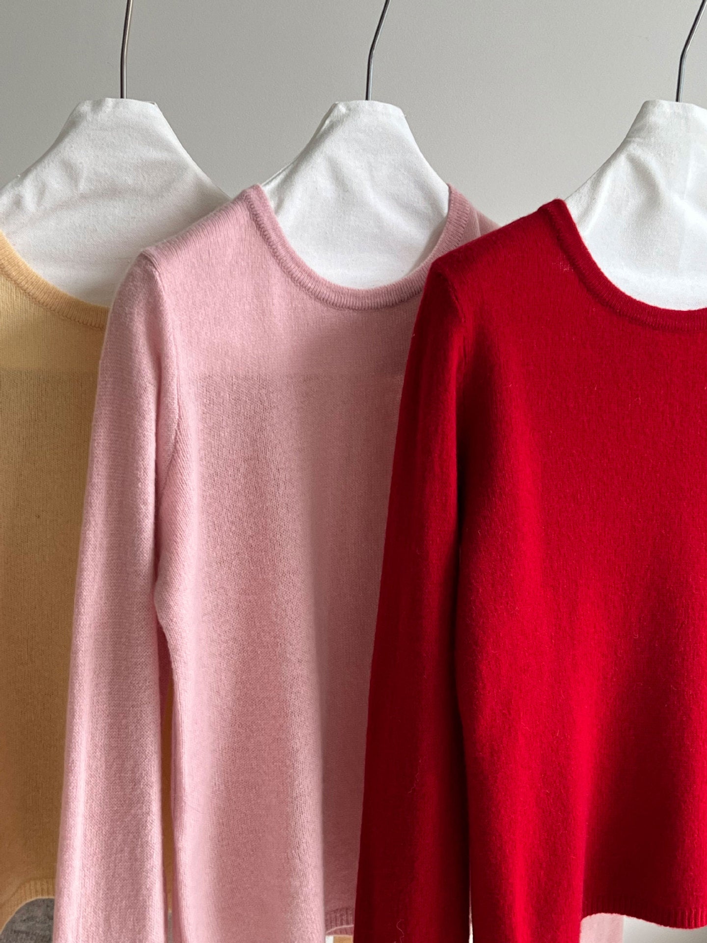 (48H出貨)韓系高級感百搭修身顯瘦羊毛針織打底衫-3色