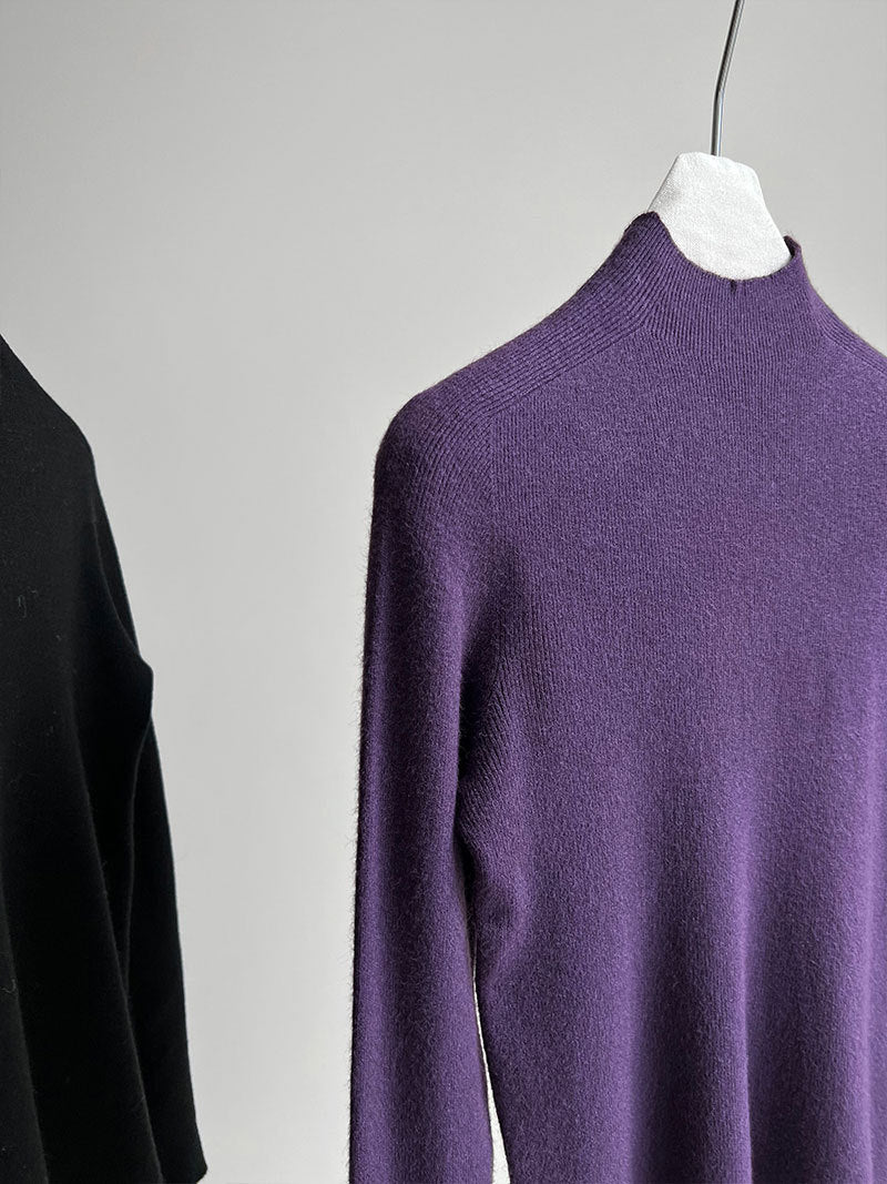 羊毛半高領無縫修身顯瘦內搭打底衫-8色