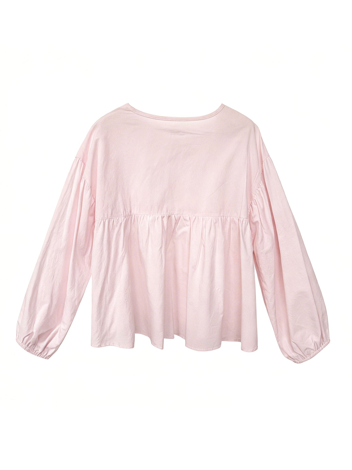 春感甜美娃娃衫+褶皺大擺半身裙-兩件式套裝-2色