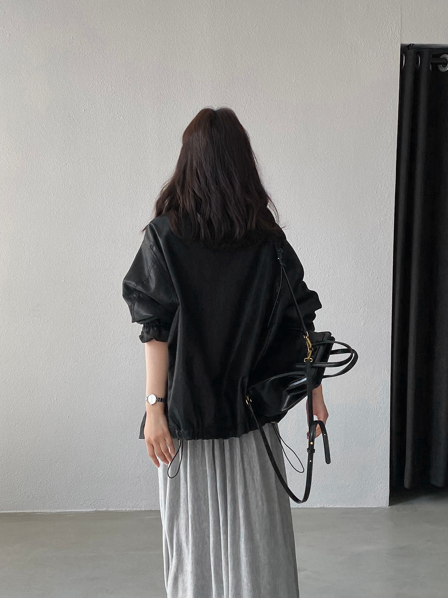 天絲垂墜感氣質優雅百褶半身裙-4色