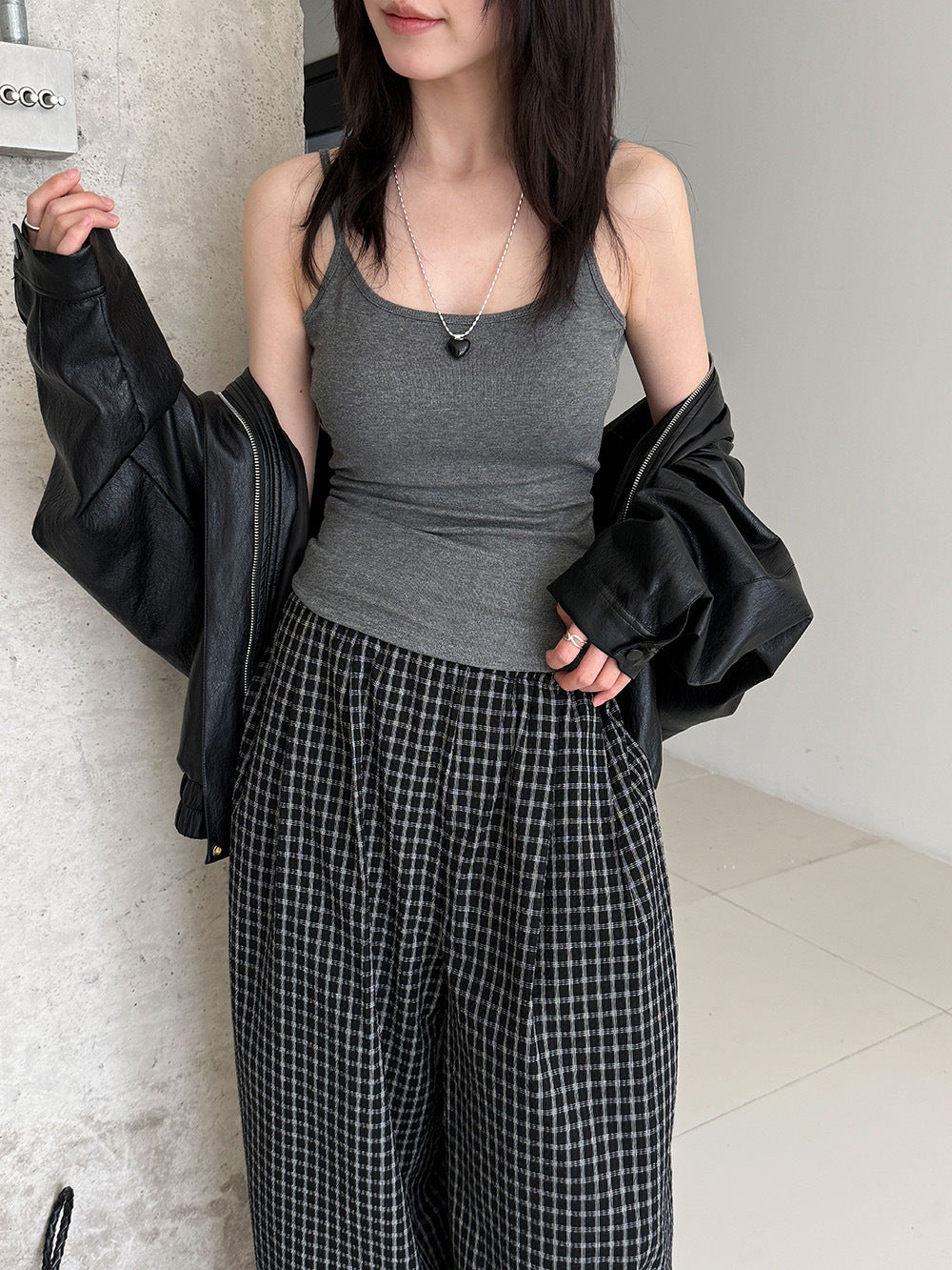 一體式胸墊美背吊帶背心（免穿內衣）-4色
