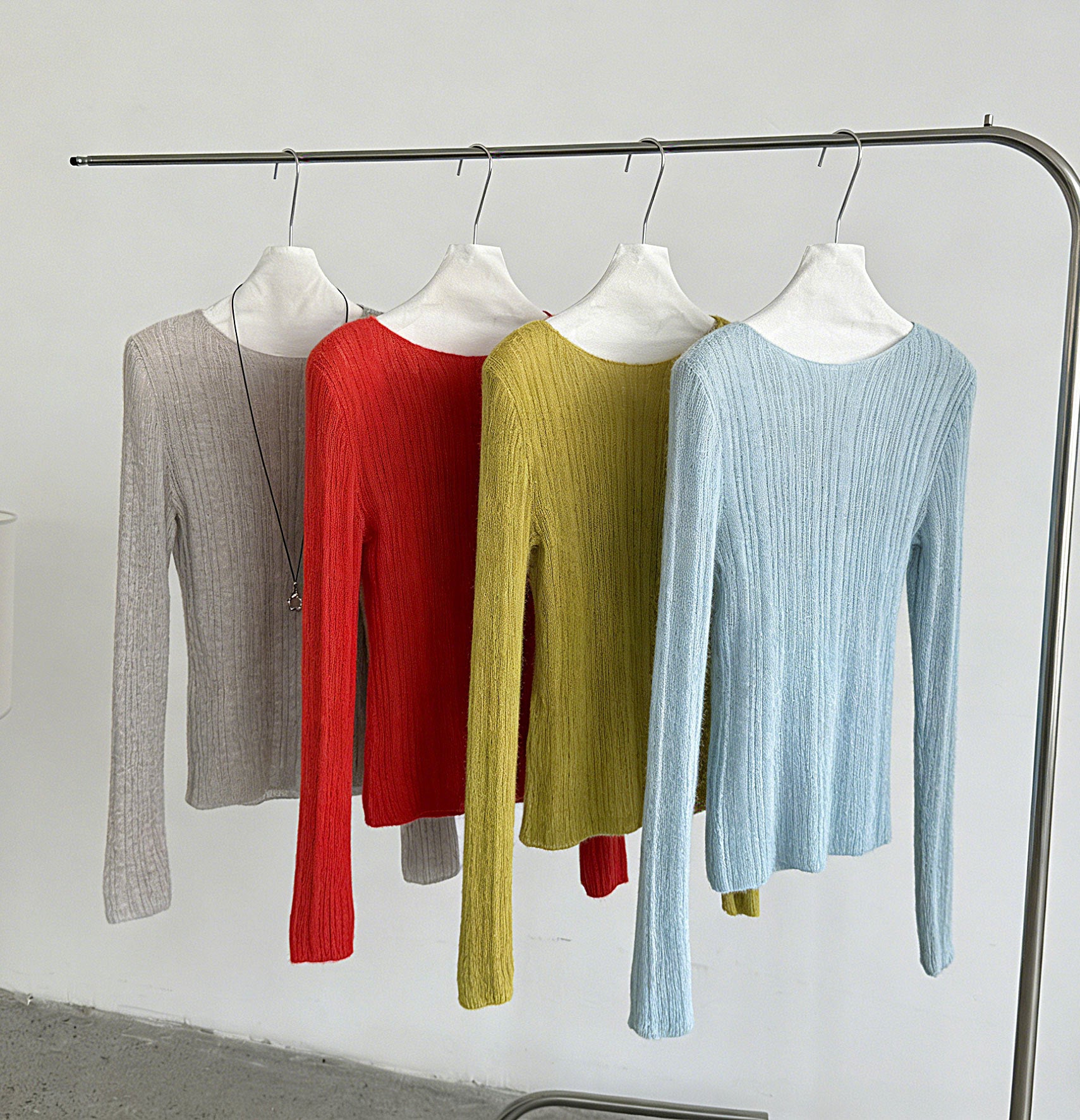 輕奢慵懶軟糯羊毛針織衫+披肩-兩件式套裝-5色