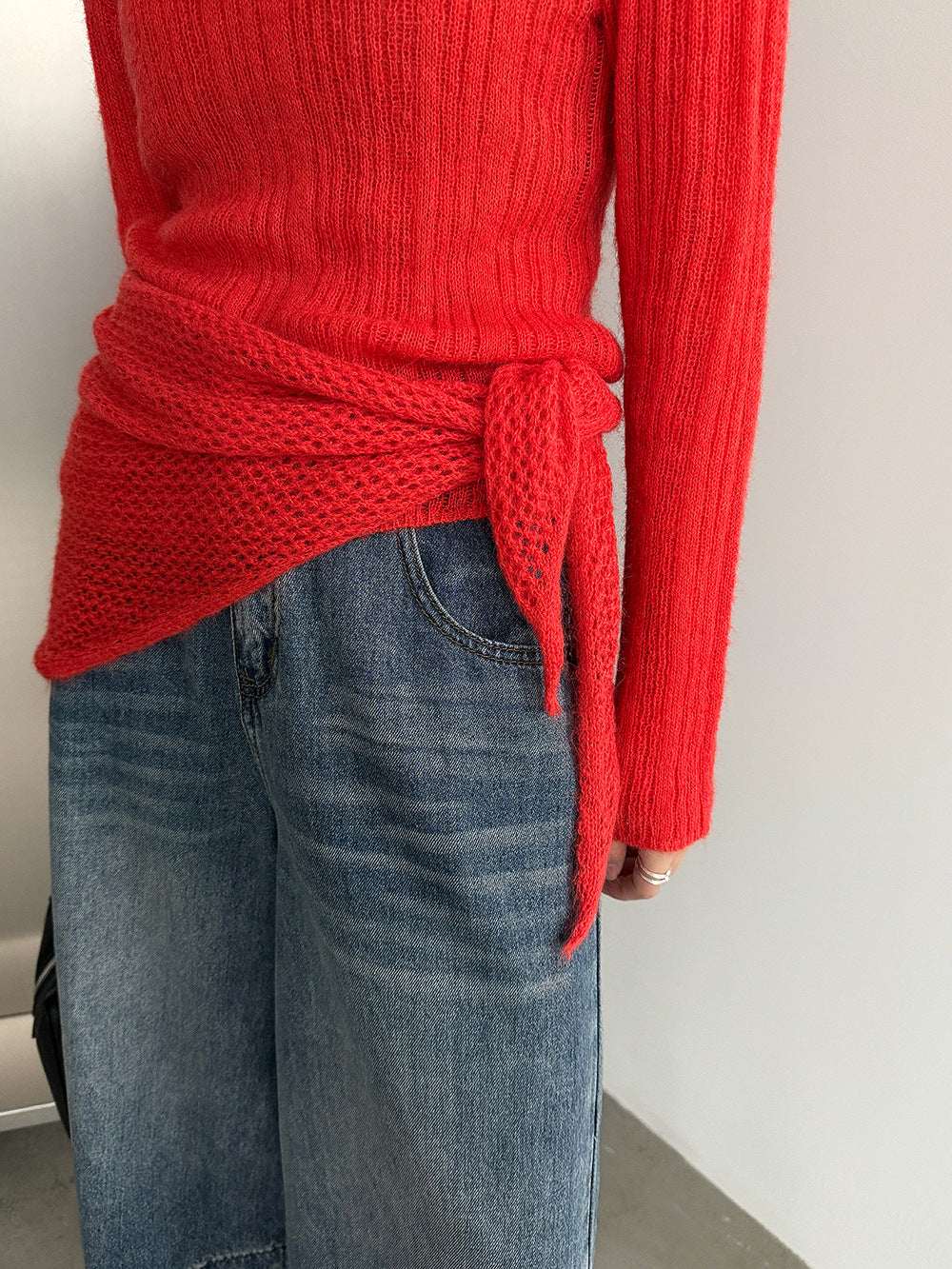 輕奢慵懶軟糯羊毛針織衫+披肩-兩件式套裝-5色