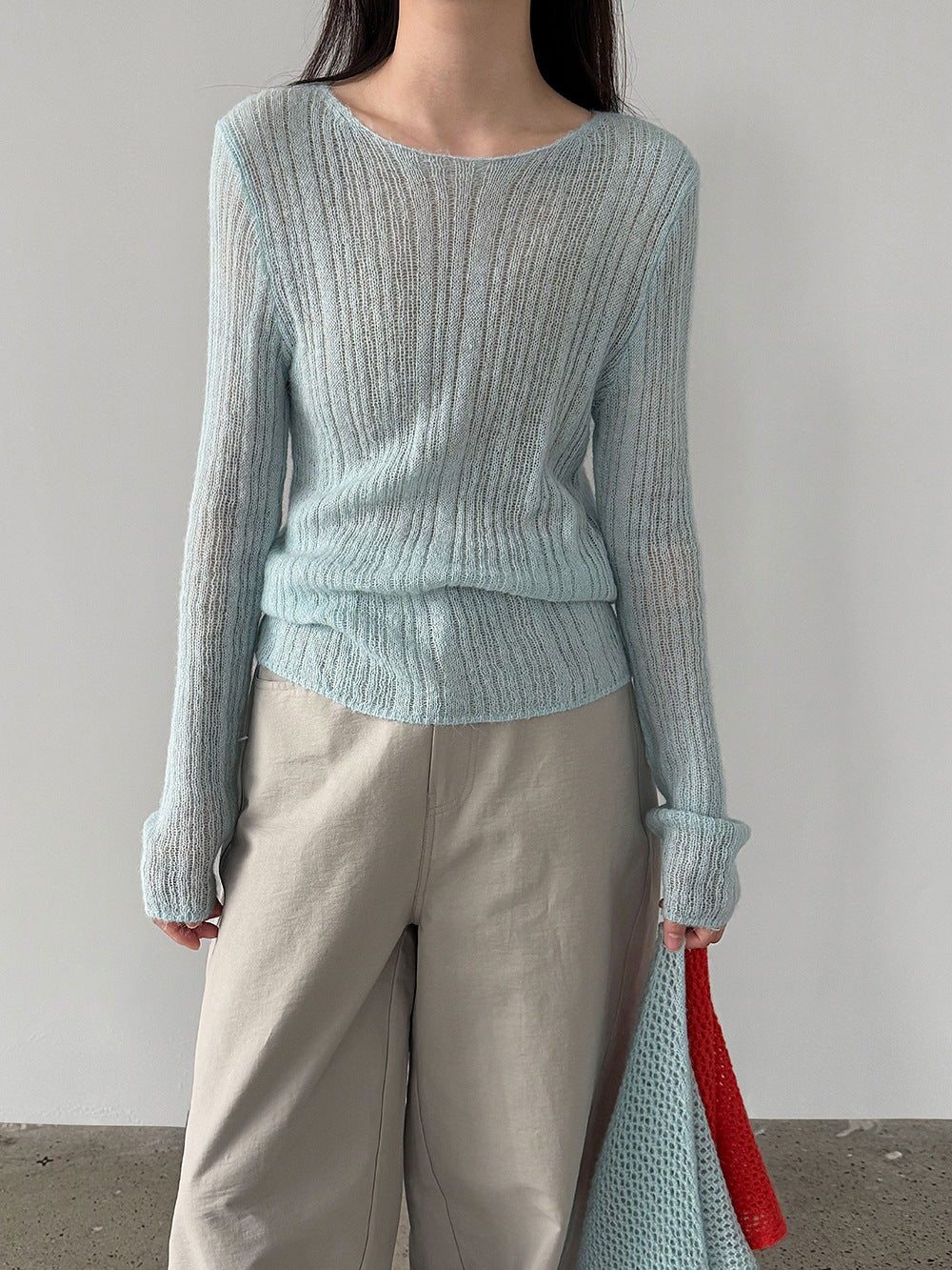 輕奢慵懶軟糯羊毛針織衫+披肩-兩件式套裝-5色