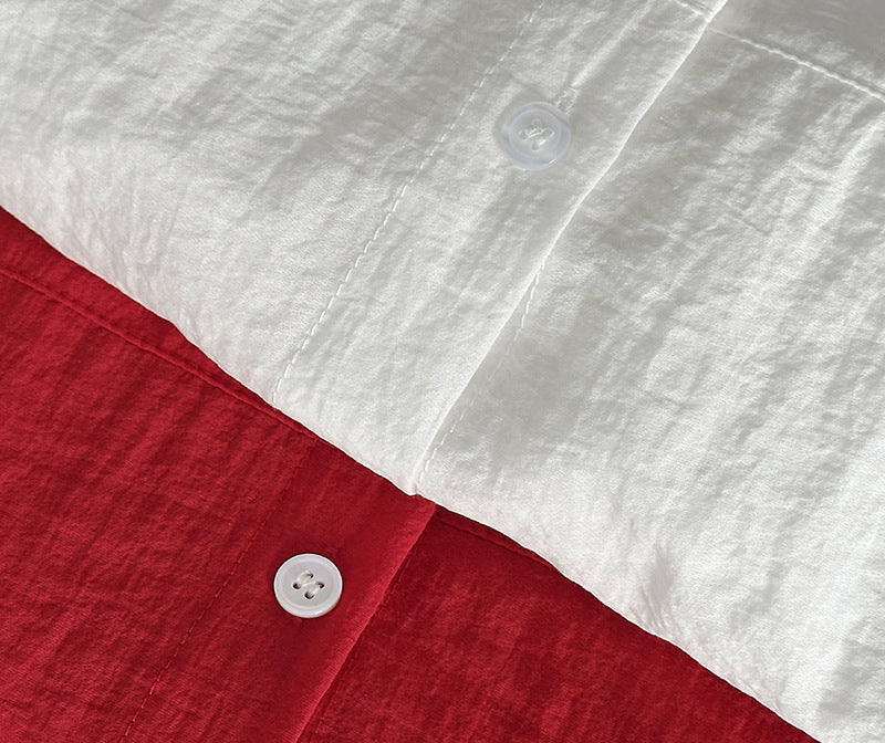 韓系高級感防曬別緻絕美襯衫外套-2色