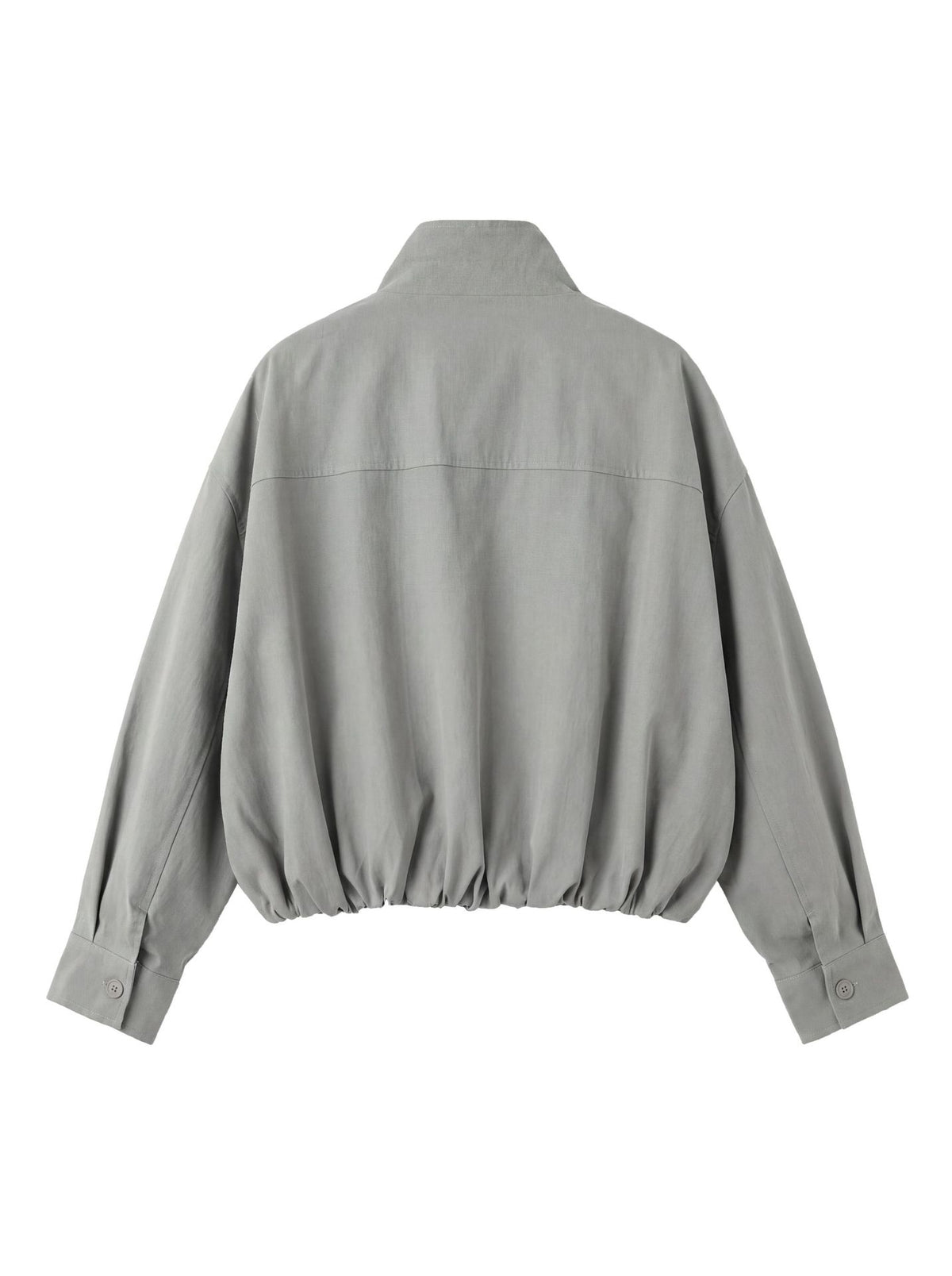 韓系鬆弛感立領花苞收腰短版夾克-2色
