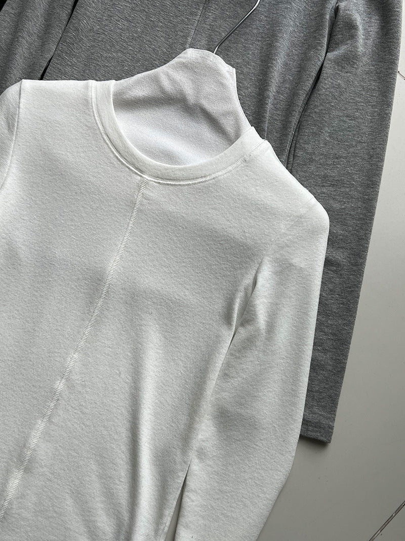 韓系高級感百搭顯瘦修身打底衫-4色