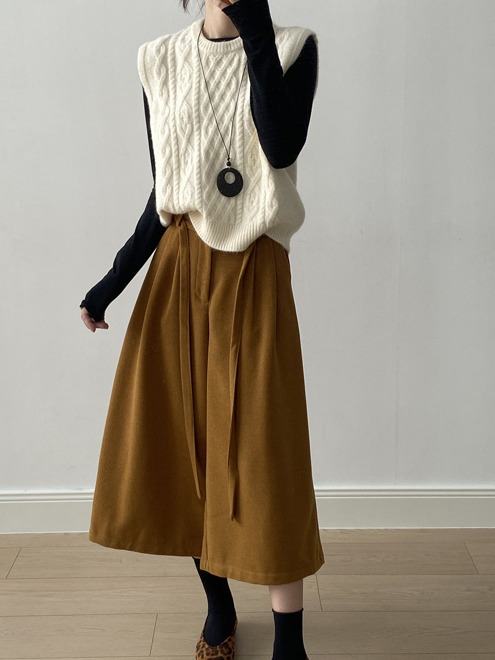 (48H出貨)糖果色圓領麻花軟糯針織背心馬甲-6色