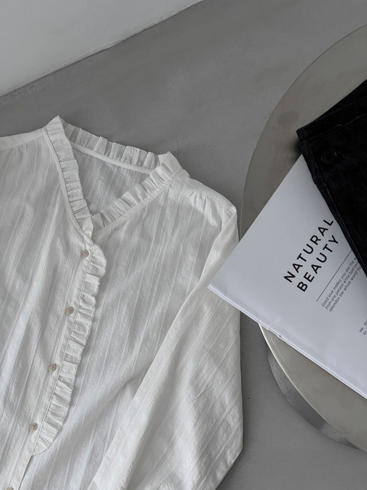法式復古重工提花氣質襯衫