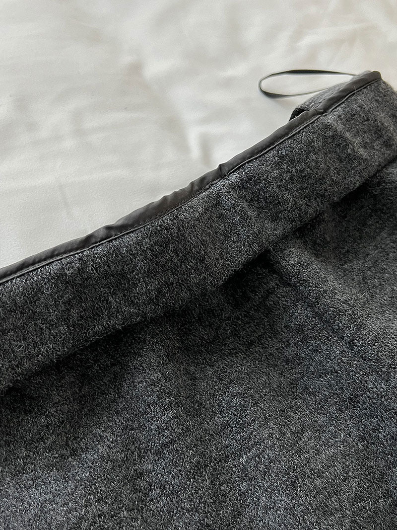 韓版時髦鬆弛顯瘦喇叭屁簾褲-2色