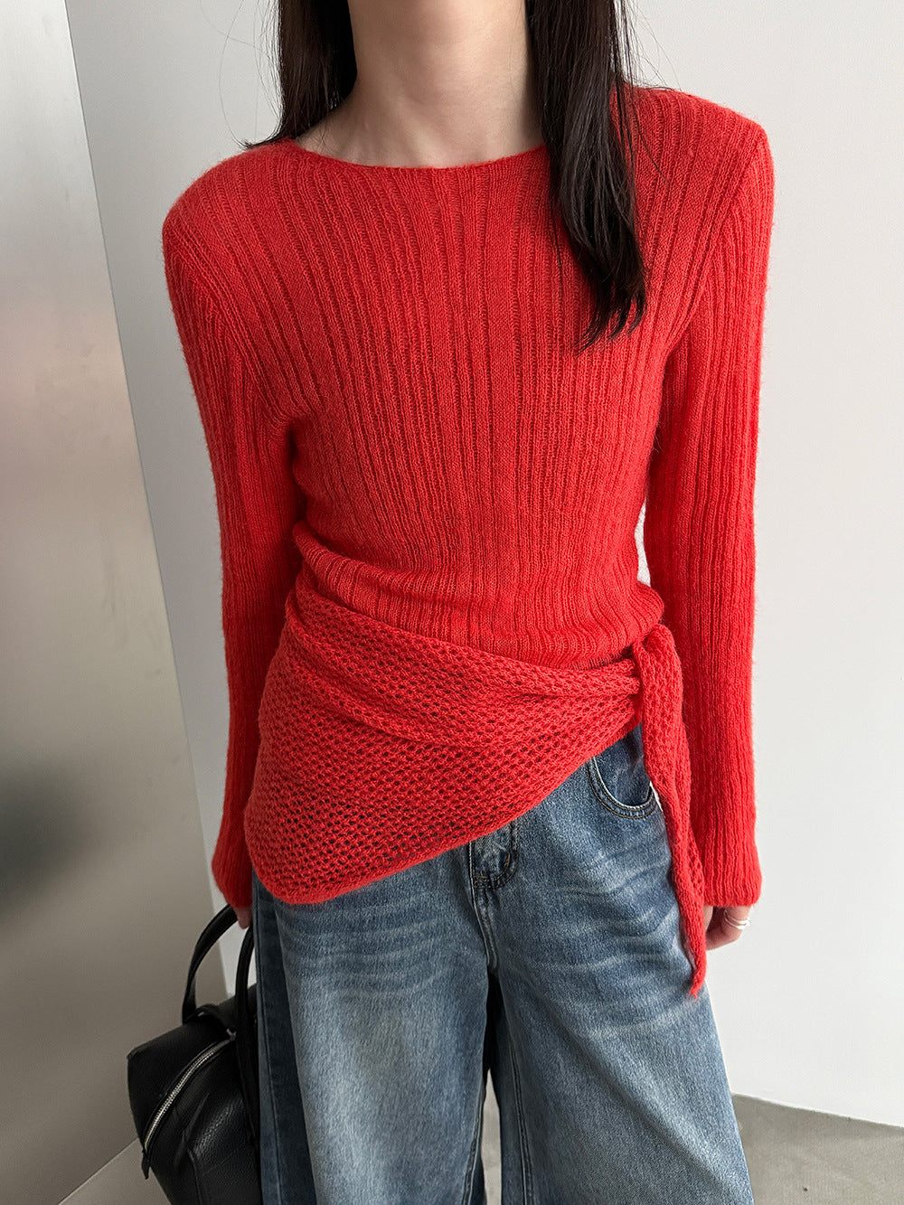 輕奢慵懶軟糯羊毛針織衫+披肩-兩件式套裝-5色