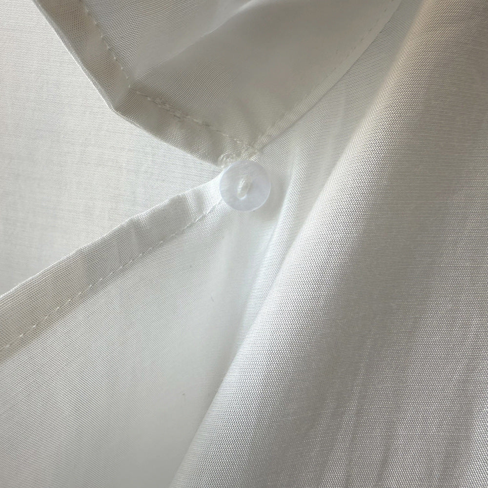 法式氣質垂感套頭寬鬆襯衫-2色