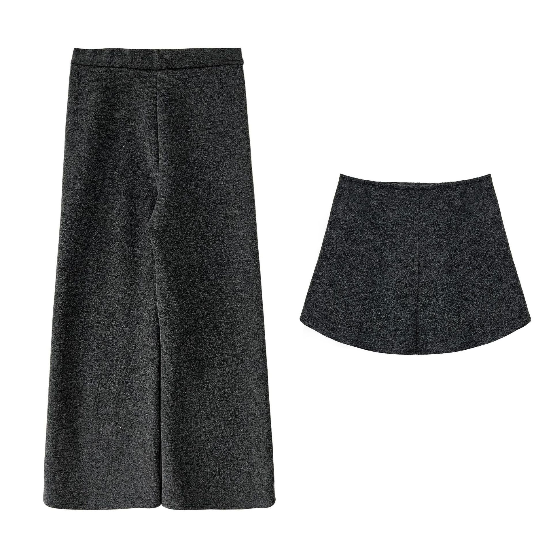 韓版時髦鬆弛顯瘦喇叭屁簾褲-2色