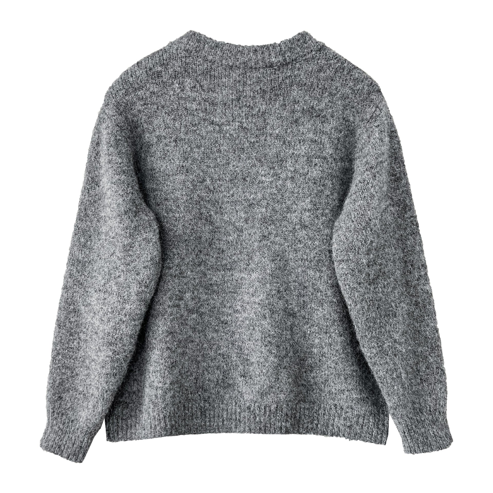 韓系軟糯休閒針織毛衣+卷邊A字短裙-兩件式套裝-3色