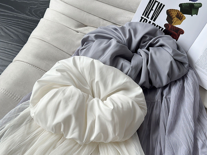 韓版氛圍感大裙襬純色寬鬆半身裙-2色