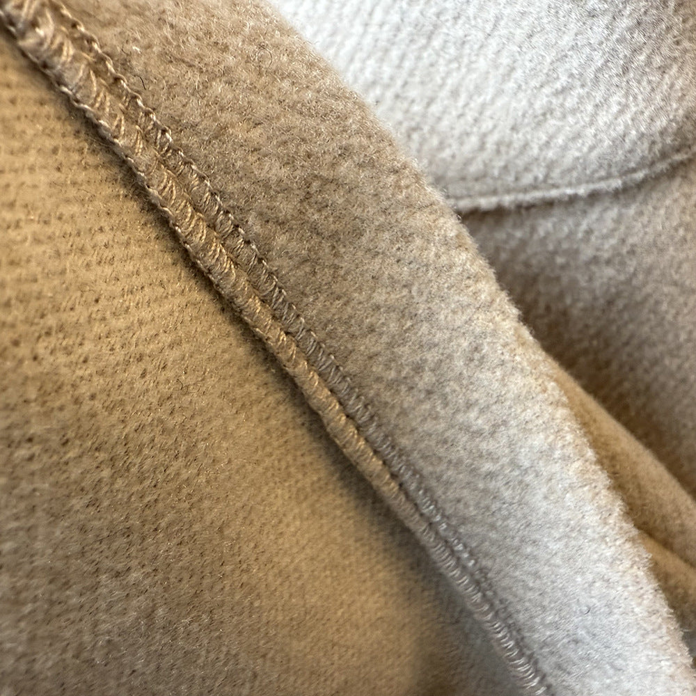 復古質感毛呢顯瘦氣球闊腿褲-3色