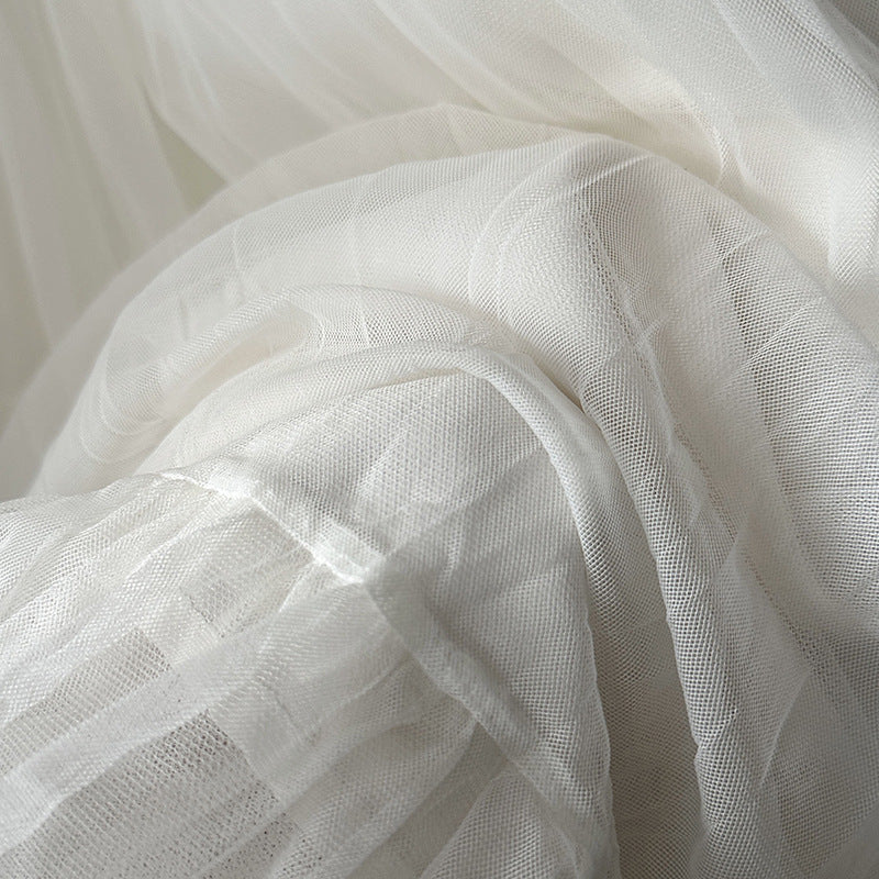 韓版氛圍感大裙襬純色寬鬆半身裙-2色