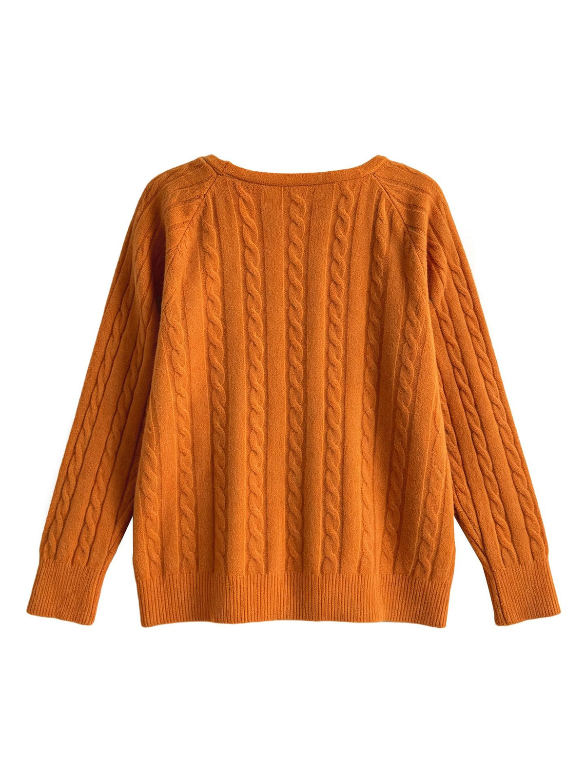 韓系復古絞花V領針織開衫＋掛脖背心-兩件式套裝-3色