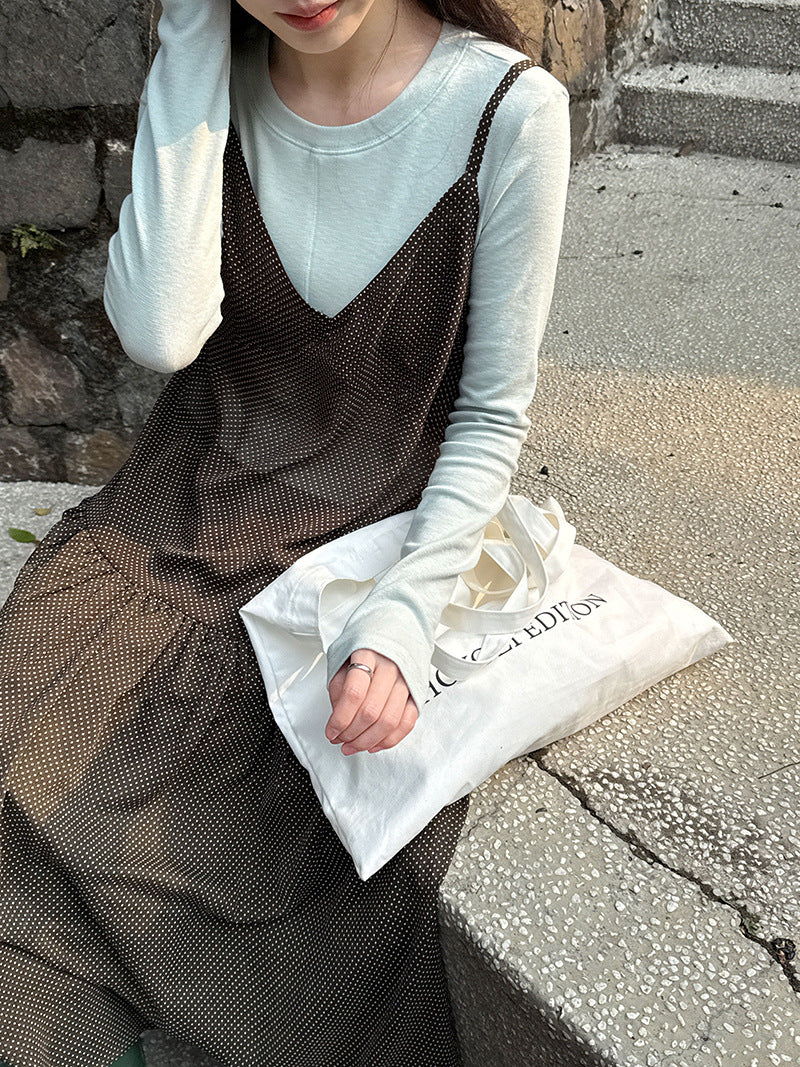 韓系高級感百搭顯瘦修身打底衫-4色