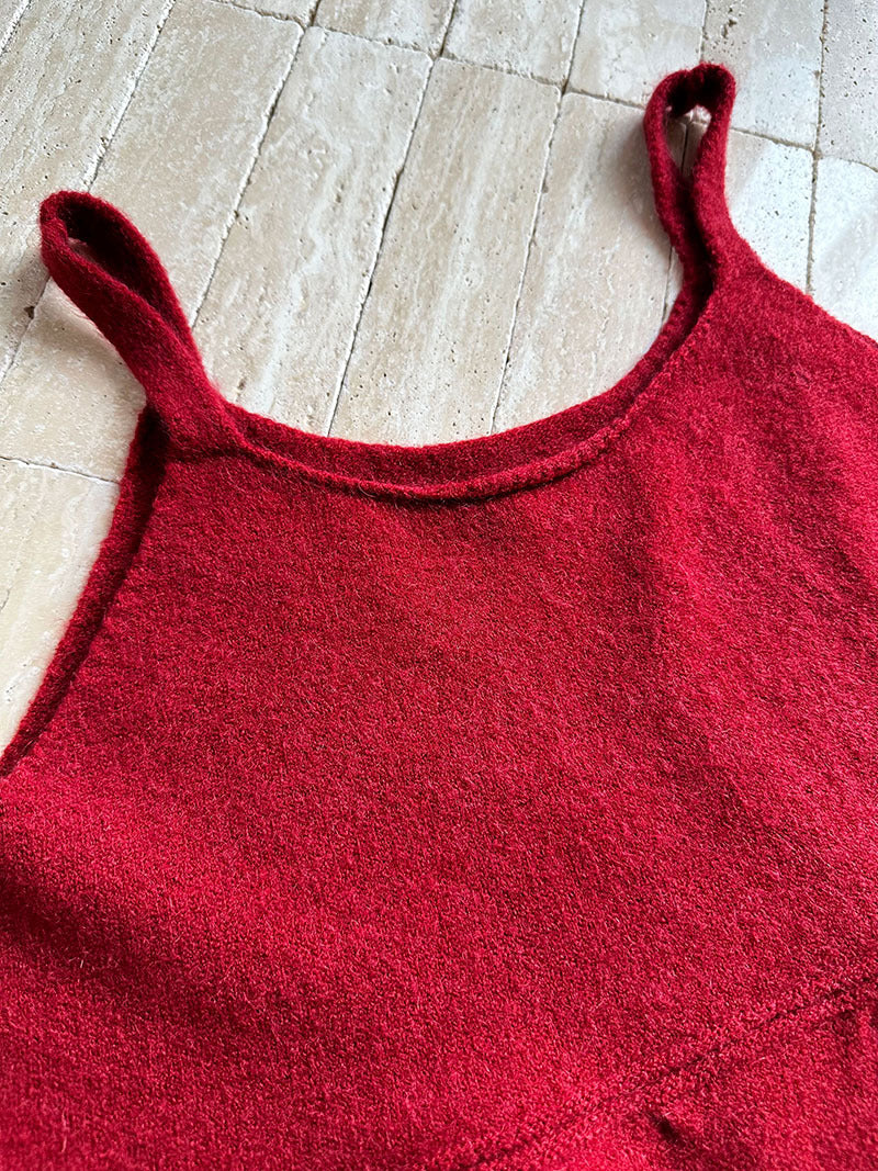 韓系慵懶風U領氣質針織吊帶背心上衣-4色