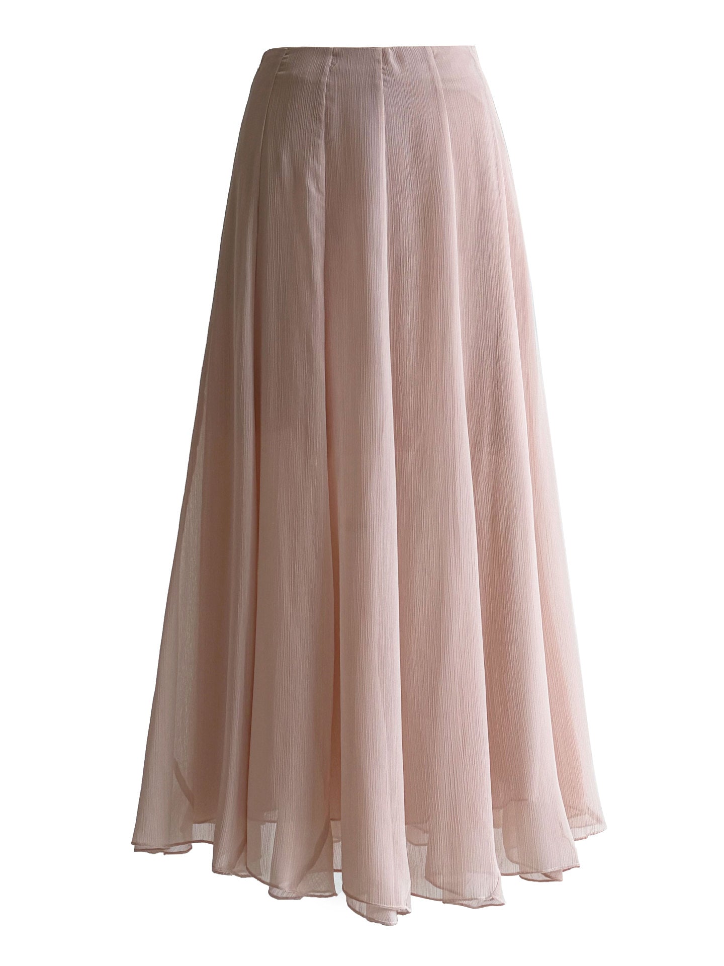 法式垂感溫柔飄逸波浪邊魚尾半身裙-2色