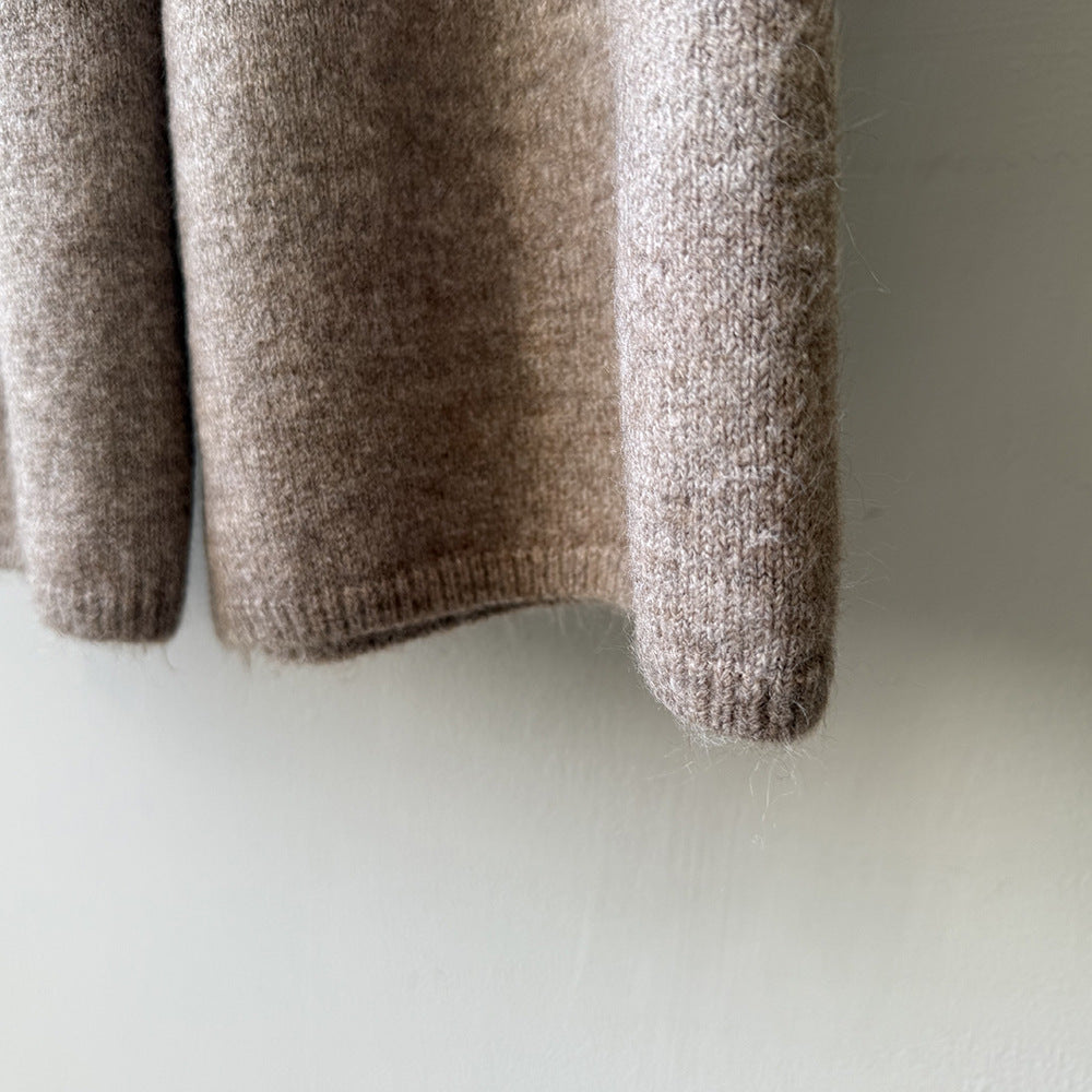 (48H出貨)高級慵懶風繫帶針織開衫+高腰闊腿褲-兩件式套裝-3色