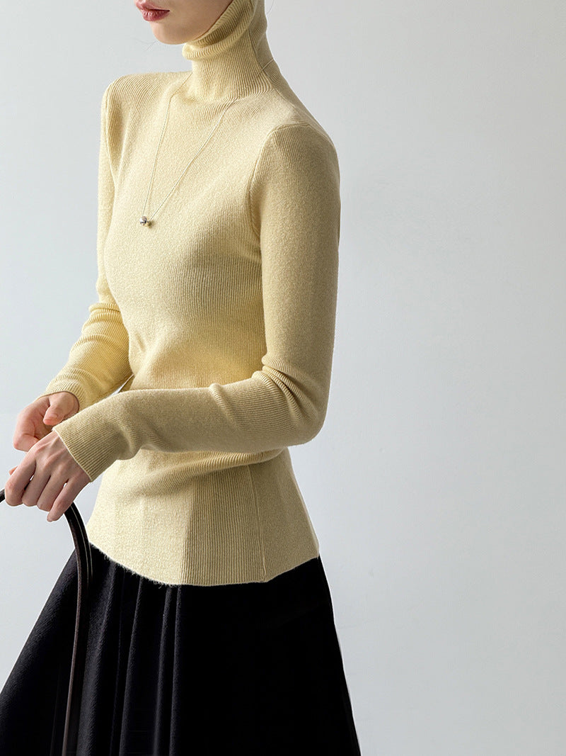 (48H出貨)韓系氣質純色內搭半高領打底衫-8色