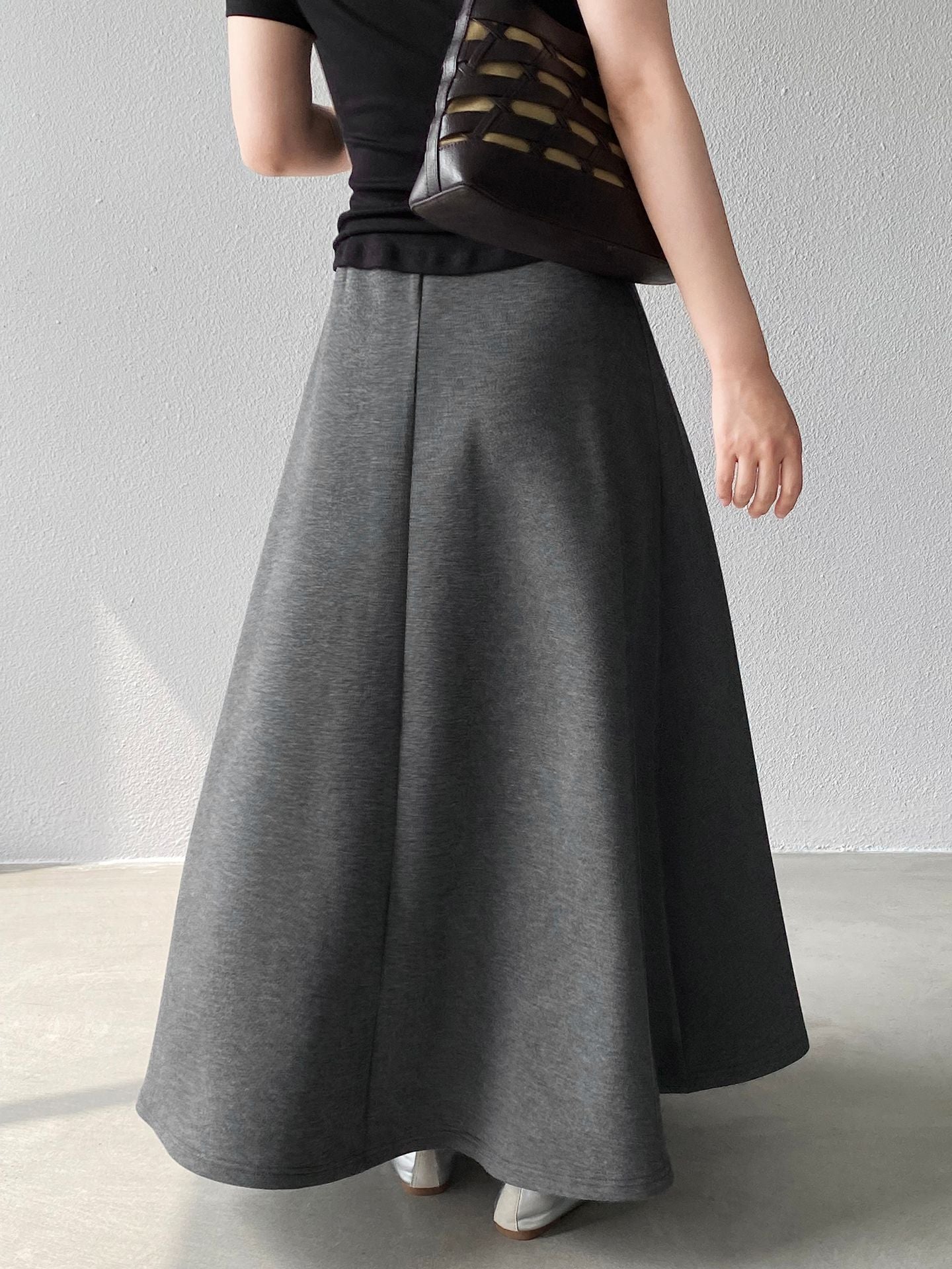 韓系紙片高腰顯瘦遮胯半身裙-2色