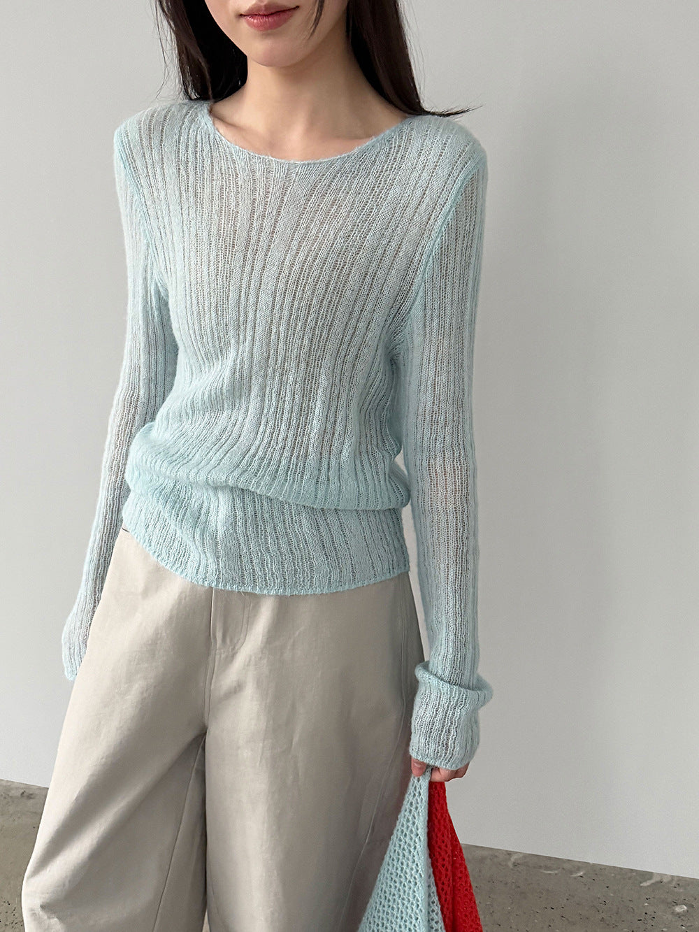 輕奢慵懶軟糯羊毛針織衫+披肩-兩件式套裝-5色