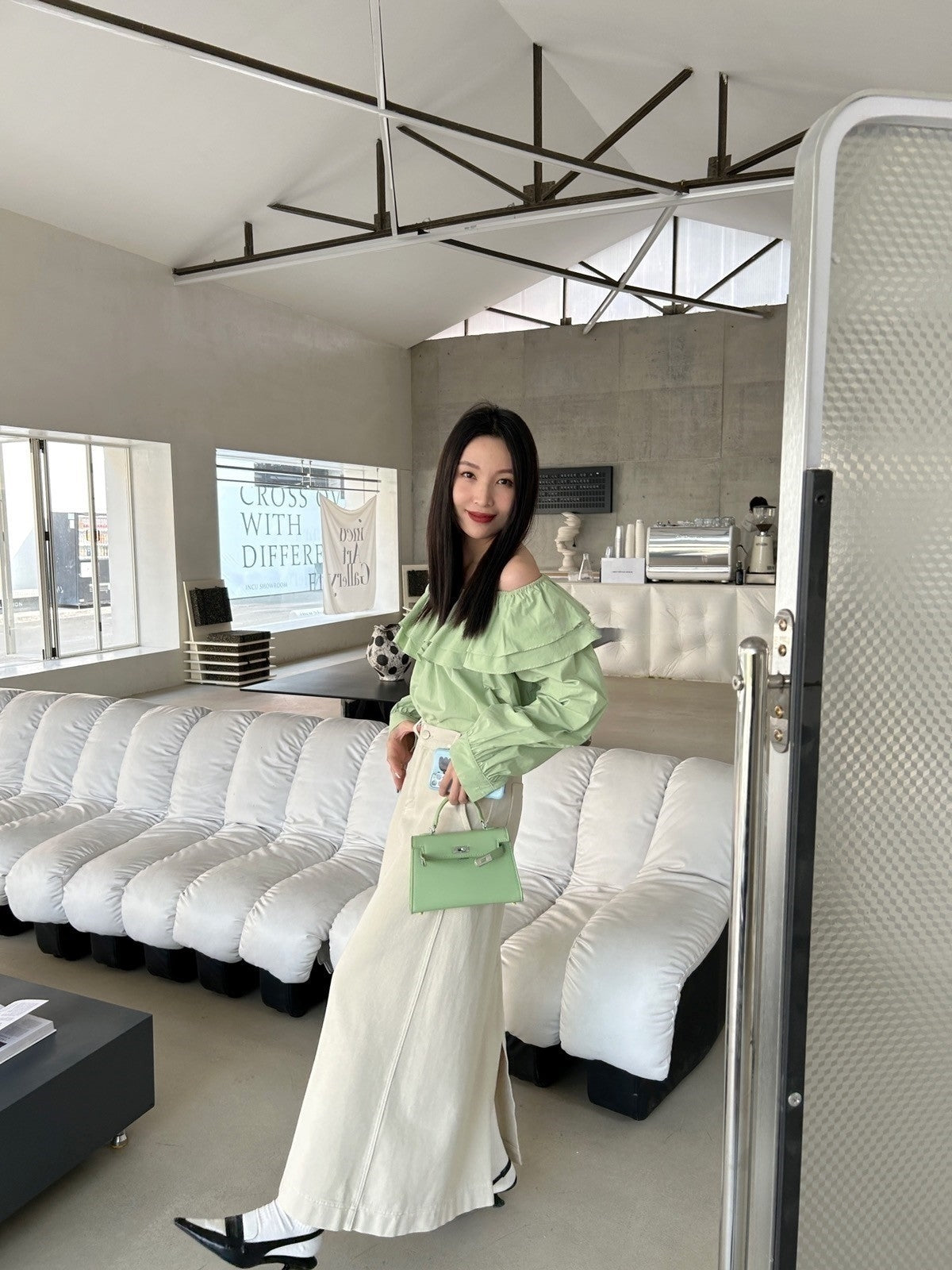(48H出貨)韓系休閒落腳寬鬆牛仔半身裙-2色