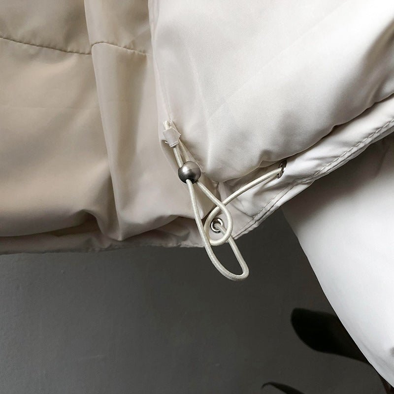 韓版小個子保暖連帽羽絨外套 - Moon Peach